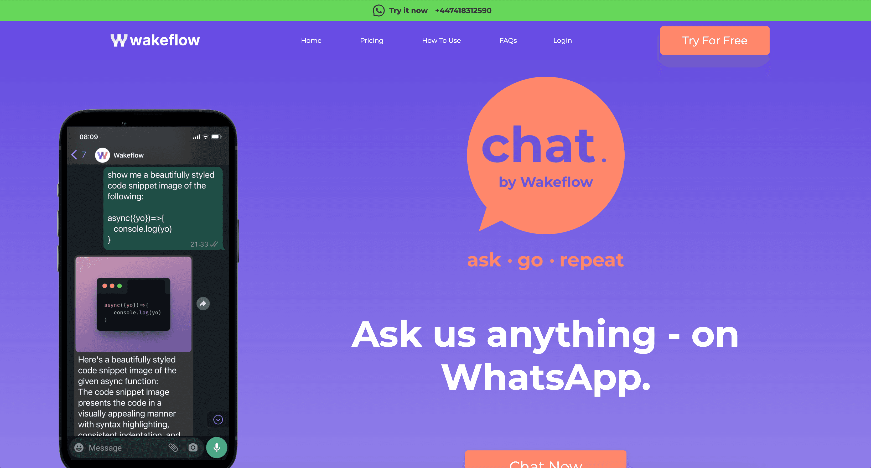 Chat. by Wakeflow
