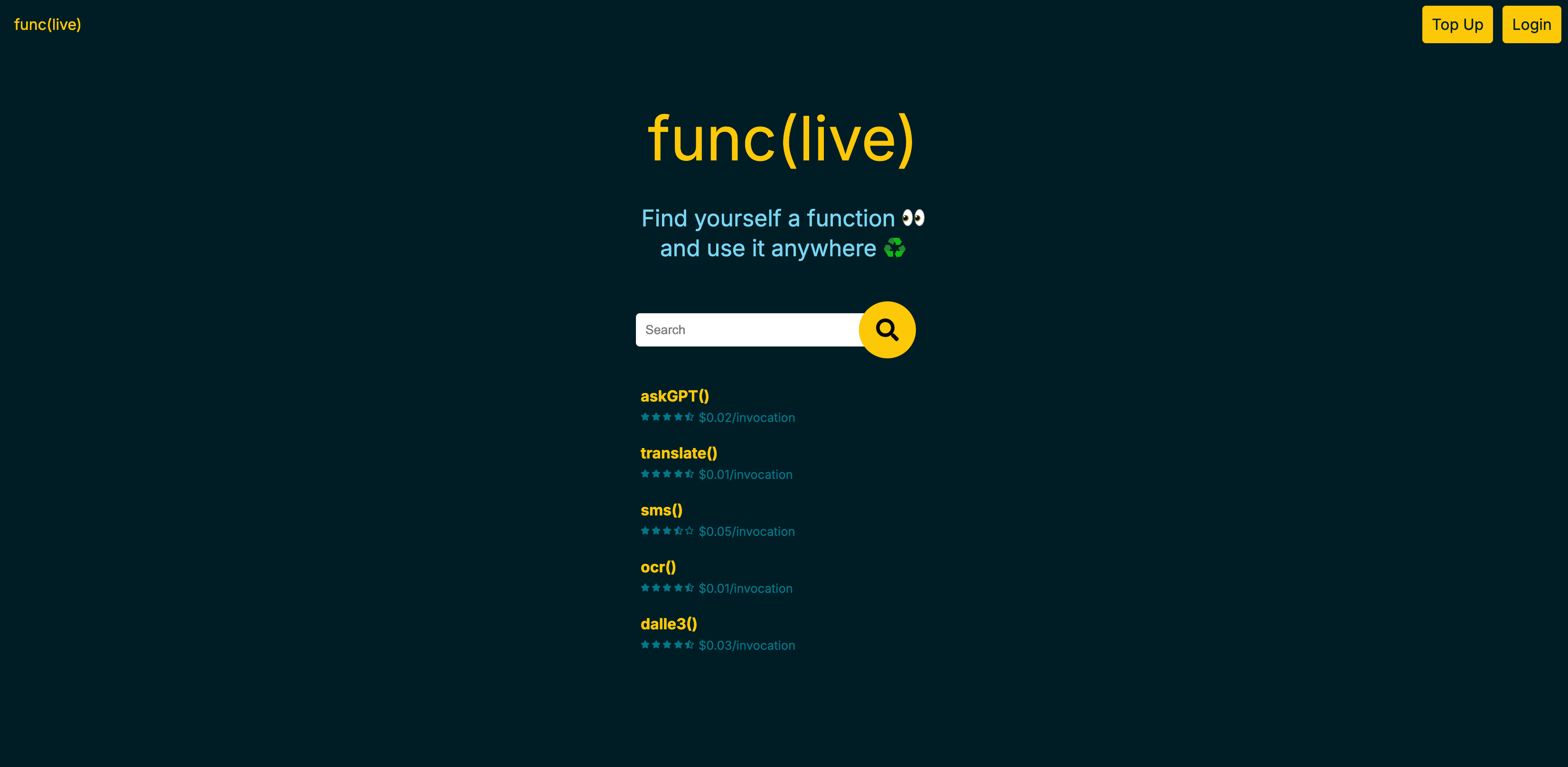 Func(live)